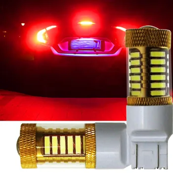 

2pcs T20 W21W LED W21/5W WY21W 7440 7443 car Brake Reverse Light 12V Lamp Turn Signal LED Bulb whte flashing red 6000k for toyot