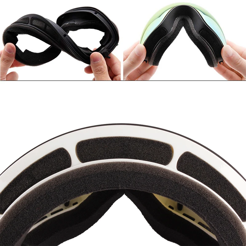XQHD gafas de esquí UV400 Anti-niebla doble capas de esquí máscara gafas de las mujeres de los hombres Snowboard Motocross gafas máscaras de esquí o gafas