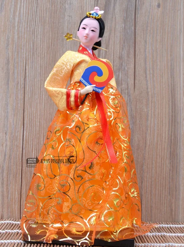 1 шт. корейская девочка кукла Орнамент Ремесло украшение для дома магазина подарок мульти Шаблон Стильный