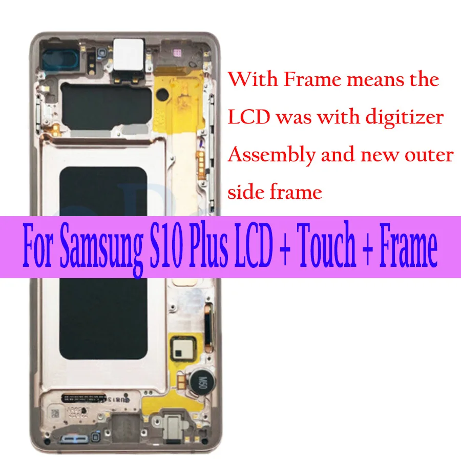 AMOLED для Samsung Galaxy S10 Plus SM G975W G975U ЖК дисплей сенсорный экран дигитайзер Замена SAMSUNG