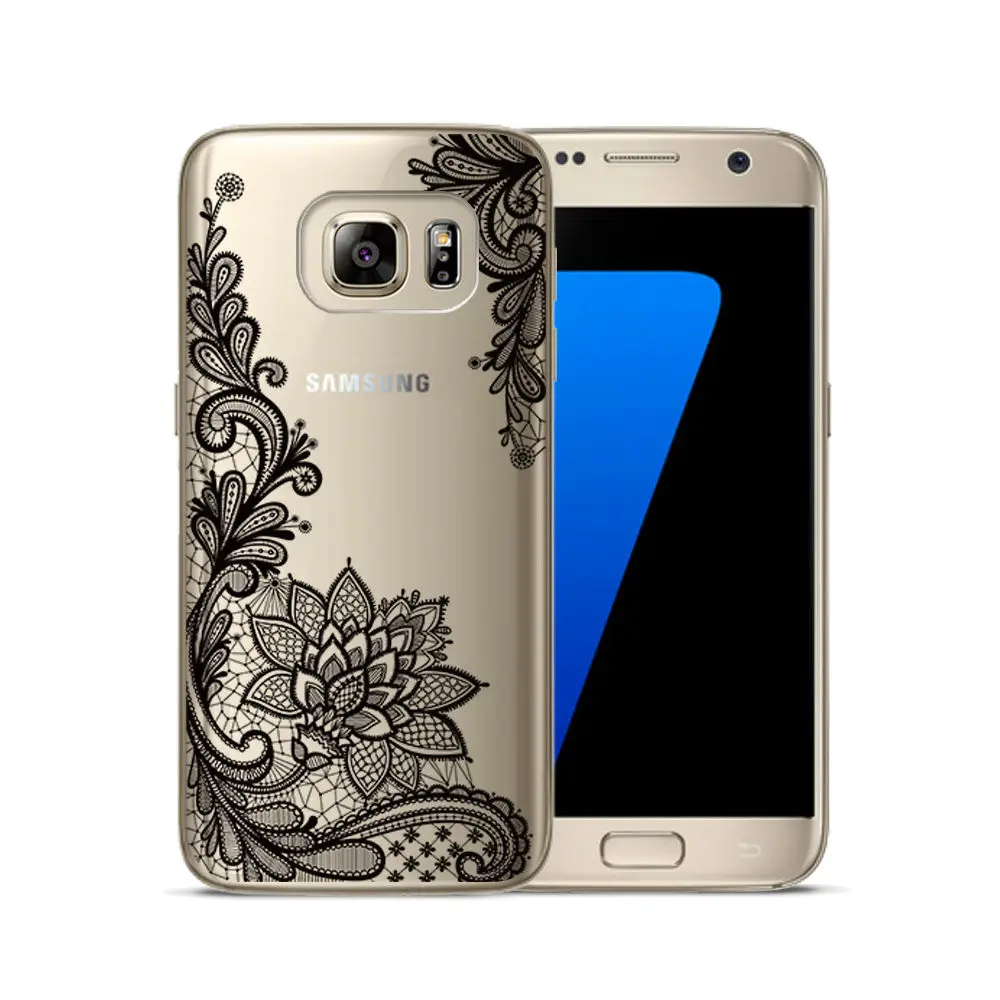 Clear painted Case FOR Samsung S6 Soft TPU Phone Case FOR Samsung S8 Smart Back Protective Phone Cover FOR Galax S5 S7 S8 Plus (2)