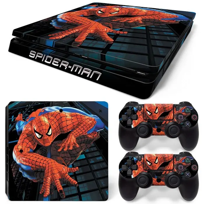 Человек-паук дизайн кожи наклейка для sony PS4 SLIM консоли - Цвет: TN-P4S-0328