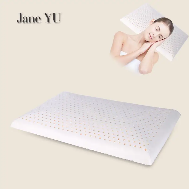 

JaneYU Ultrathin Latex Pillow For Adult Short Pillow Natural Rubber Low Pillow Core Single Cervical Spondylosis Child Pillow