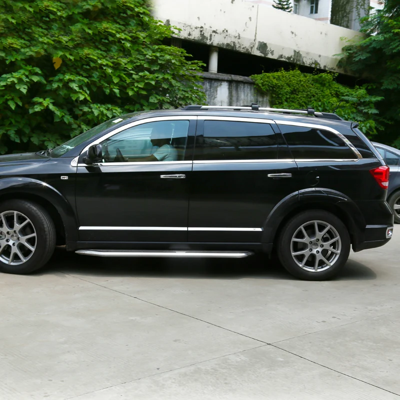 4 шт. для Dodge Journey 2013- отделка кузова автомобиля анти-трение двери под юбкой декоративные из нержавеющей стали