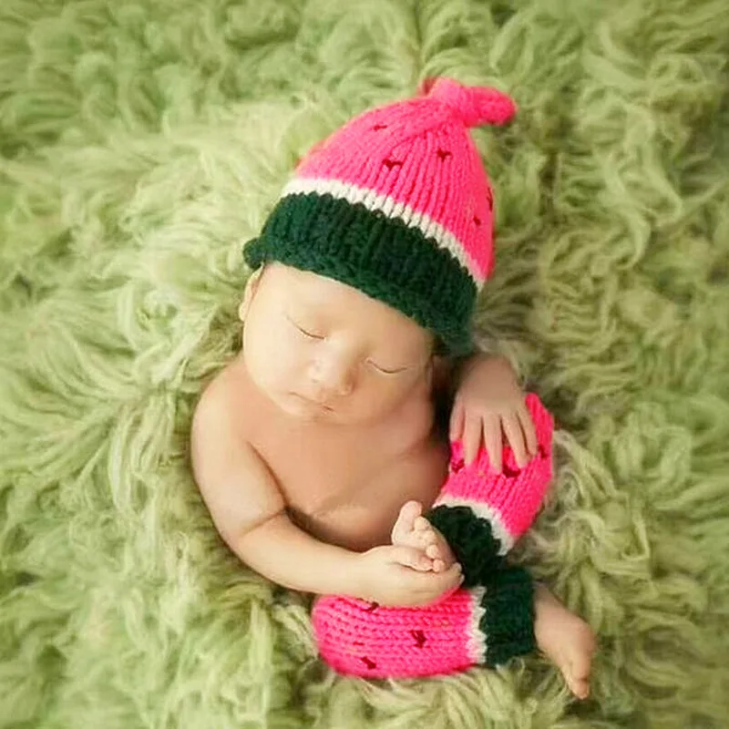 New Europe America 0 3M Newborn Photography Props Watermelon Style