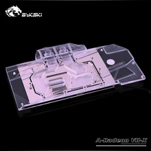 A-Radeon VII-X ,Bykski gpu cooler for Public Series AMD Radeon VII Watercooling block Full Cover graphics card gpu water block bykski b vga sc al gpu block connection module with temperature display
