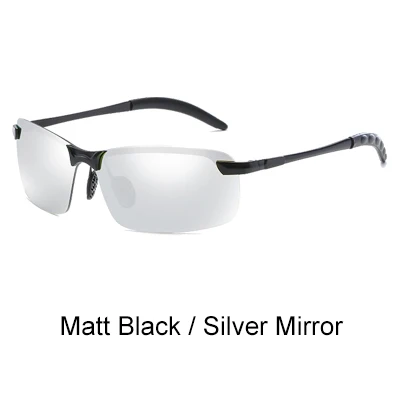 Black-Silver Mirror Мужские винтажные Поляризованные солнцезащитные очки Ralferty, классические брендовые солнцезащитные очки с черным покрытием, очки для вождения, UV400, X3043 - Цвет линз: Black-Silver Mirror
