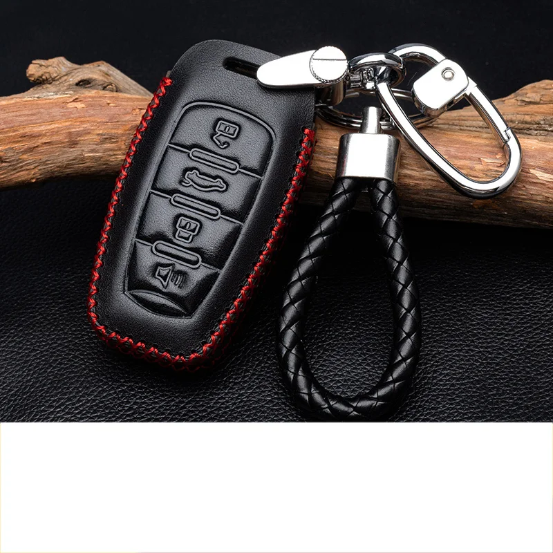 

Lsrtw2017 Genuine Leather Car Key Case for Great Wall H6 H2 H6 Coupe 2011-2020 2012 2013 2014 2015 2016 2017 2018