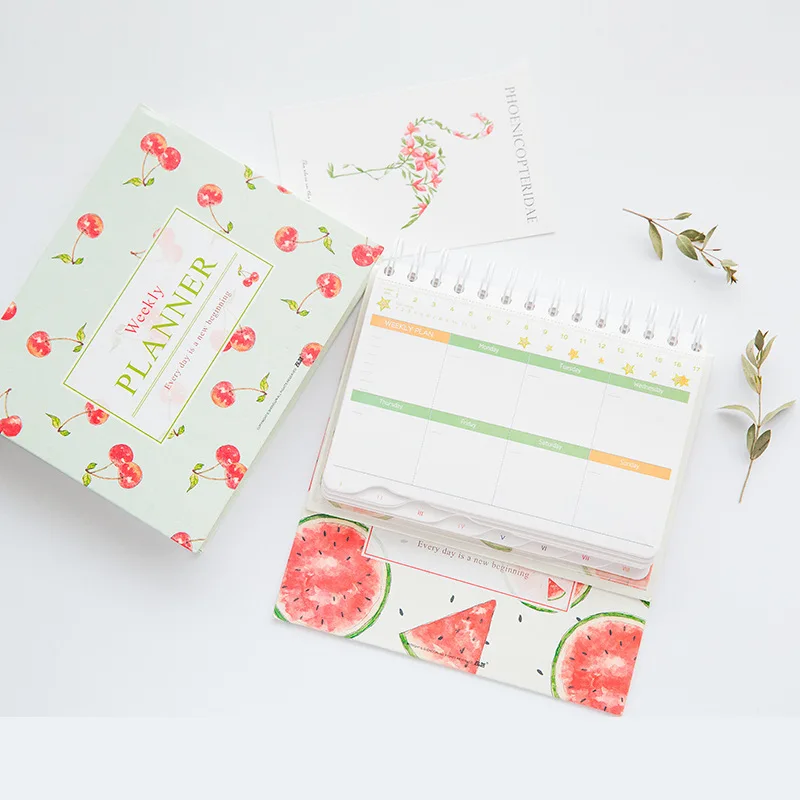 

Notebook Spiral Binder Korean Week Planner Inner Page Paper Dairy Weekly Monthly Plan To Do Line Dot Grid Binder Spiral Agenda