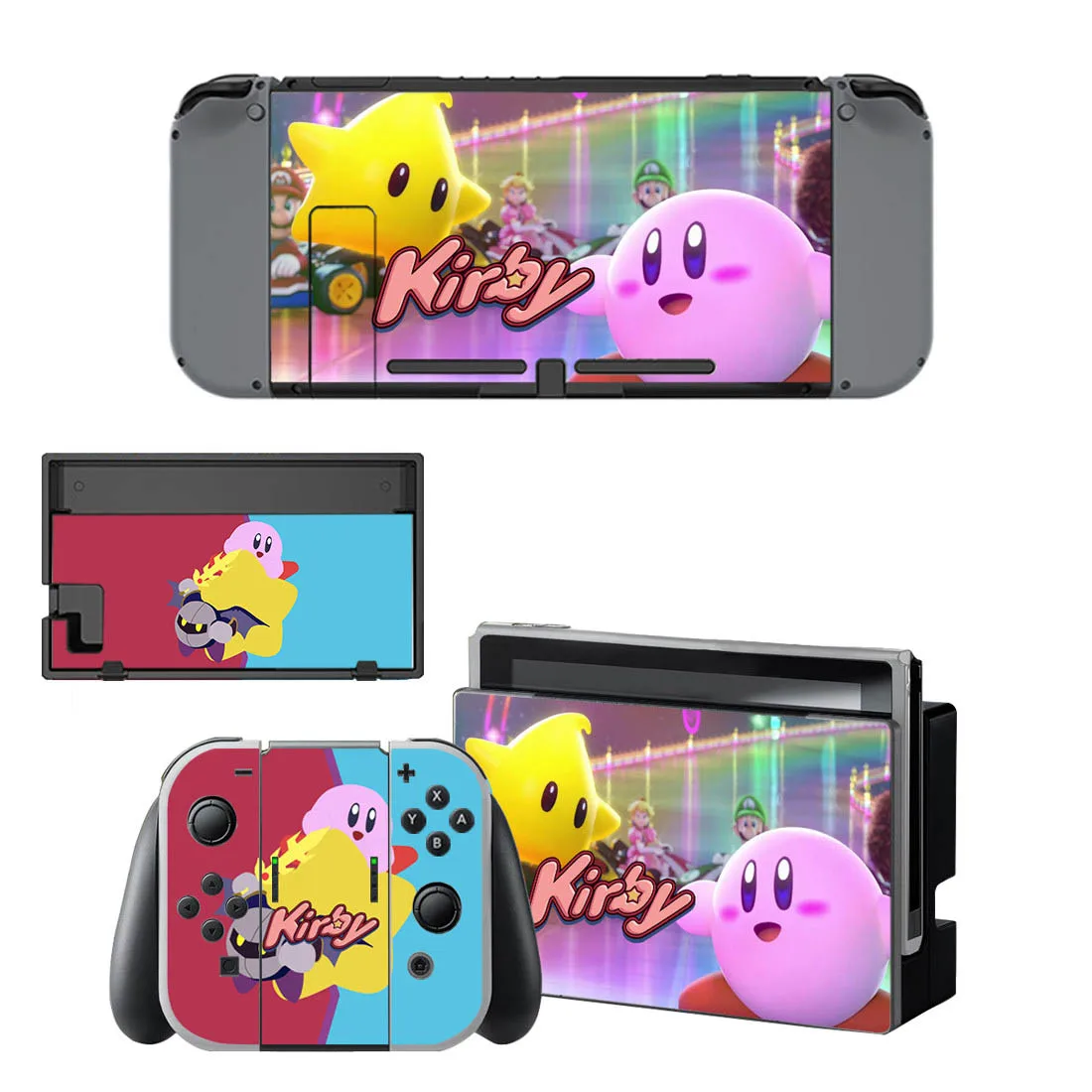 Сменные наклейки Switch Skin kirby Nintendo, сменные наклейки, совместимые с консолью Nintendo doswitch, Joy-Con, контроллером