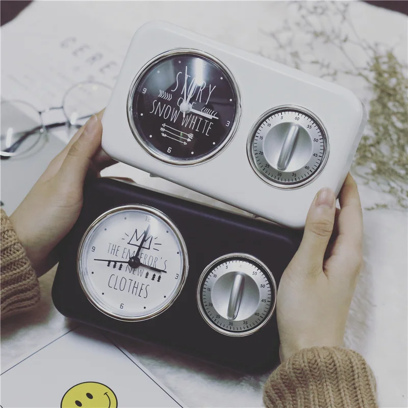 

Simple Multi-functional European Mechanical Alarm Clock Clockwork Personality Retro Retro Shanghai Garden Bedside Decoration