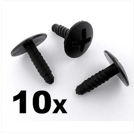 

10x For VW Volkswagen T5 Transporter LT Headlight Engine Battery Grille Cover Screws