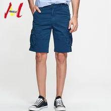 MANVALUE летние мужские эластичные шорты с средней талией в европейском и американском стиле хаки