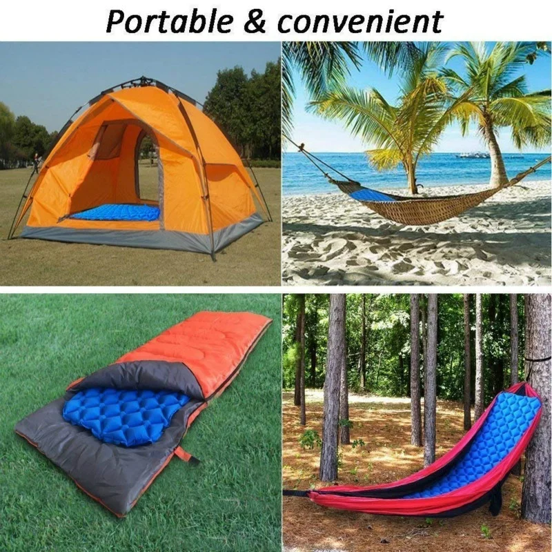 Ультралегкая наружная надувная подушка, коврик для пикника, компактный походный коврик, воздушная подушка для кемпинга, туризма, путешествий