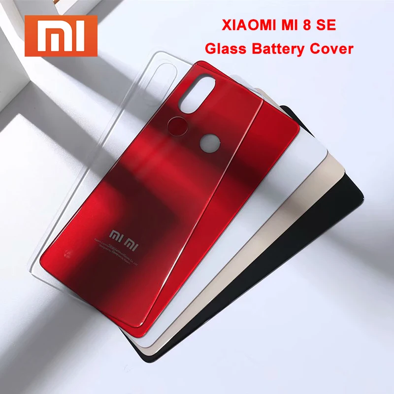 

100% Original Xiaomi mi 8SE mi8 SE Back Battery Cover Glass Rear Door Housing Cover For Xiaomi mi 8 SE Battery Cover Replacement