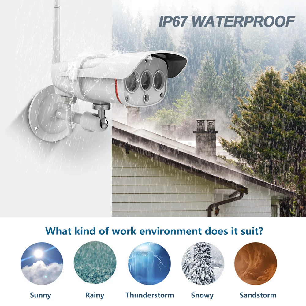 Vstarcam 1080P IP камера C16S Wifi цилиндрическая наружная IP67 водонепроницаемая