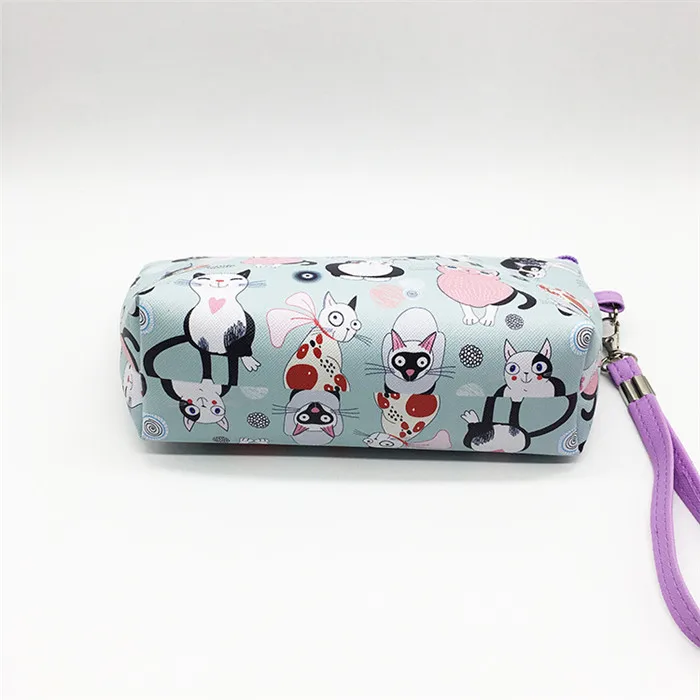 New Cute Flamingos Bird Cat Pencilcase Pencil Bag Cosmetic Bags Fashion Handbags For Makeup Storage Change Holder Coin Wallets (9)
