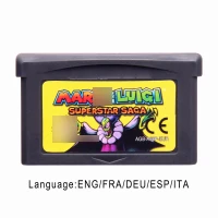 

Mari & Lugi Superstar Saga 32 Bit Video Game Cartridge Console Card EU Version Multi-language