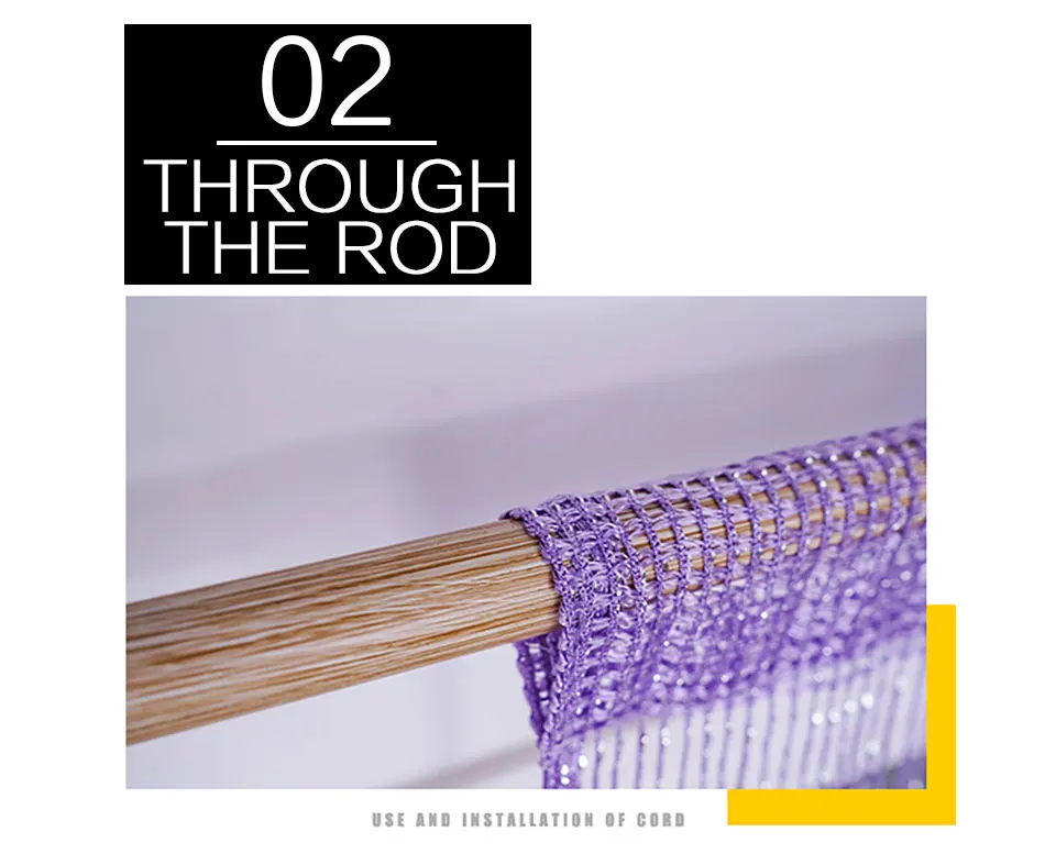 Shiny Flash Line Tassel String Door Translucidus Divider Sheer Curtains Tassel For Living Room Bedroom Girls Kitchen Valance (11)