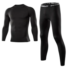 Gli uomini di Abbigliamento Sportivo Palestra Fitness di Compressione Vestiti Corsa E Jogging Set di Sport Da Jogging All'aperto Quick Dry Stretto