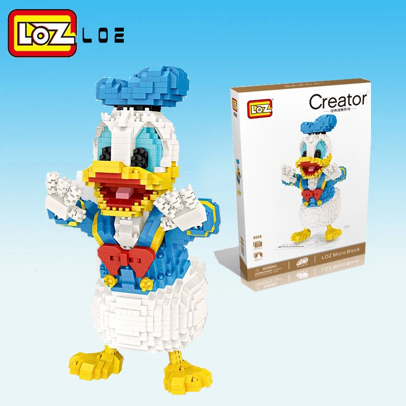 

LOZ Duck Classic Cartoon Anime Diamond Building Blocks Plastic Assembly Toys for Children Educational 1670pcs Figure Toy