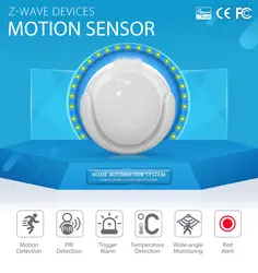 Yobang безопасности Z-wave безопасности движения Сенсор детектор + Температура домашней автоматизации сигнализации Системы ПИР пассивный