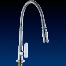 Срок годности верхний модный керамика кухня Faucets медь чайник овощи умывальник кран один холодная умывальник вода кухня затычка краны