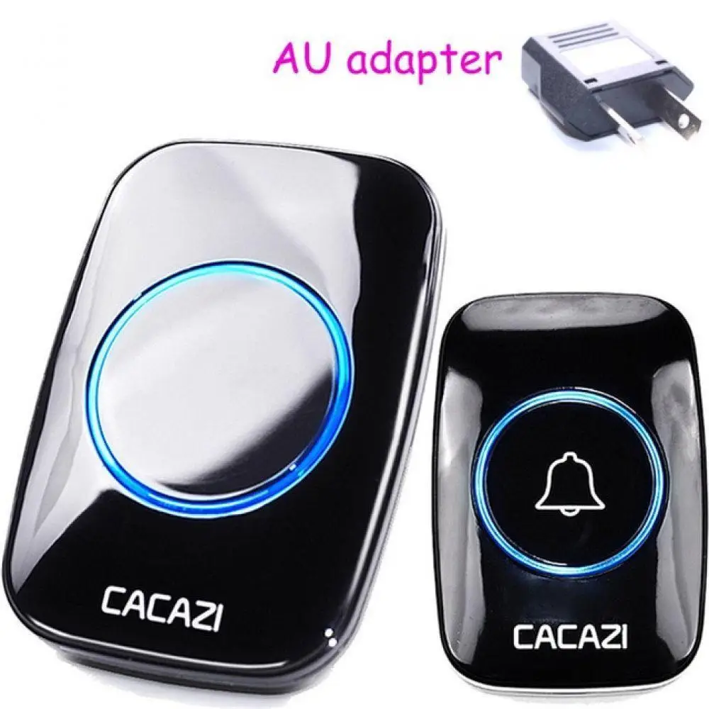 

New Wireless Doorbell Waterproof 300M Remote EU AU UK US Plug smart Door Bell Chime battery 1 2 button 1 2 3 receiver AC