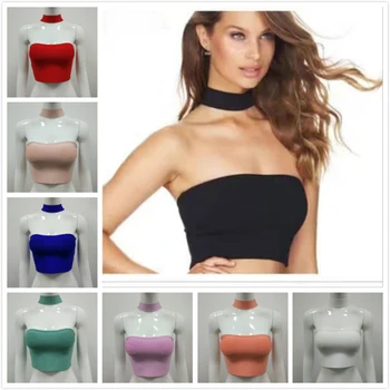 

BKLD Summer Hot Sexy T-shirt For Women Cropped Top Female T-shirts Sleeveless Tops Cropped 2017 Casual Halter T Shirt Women Tops