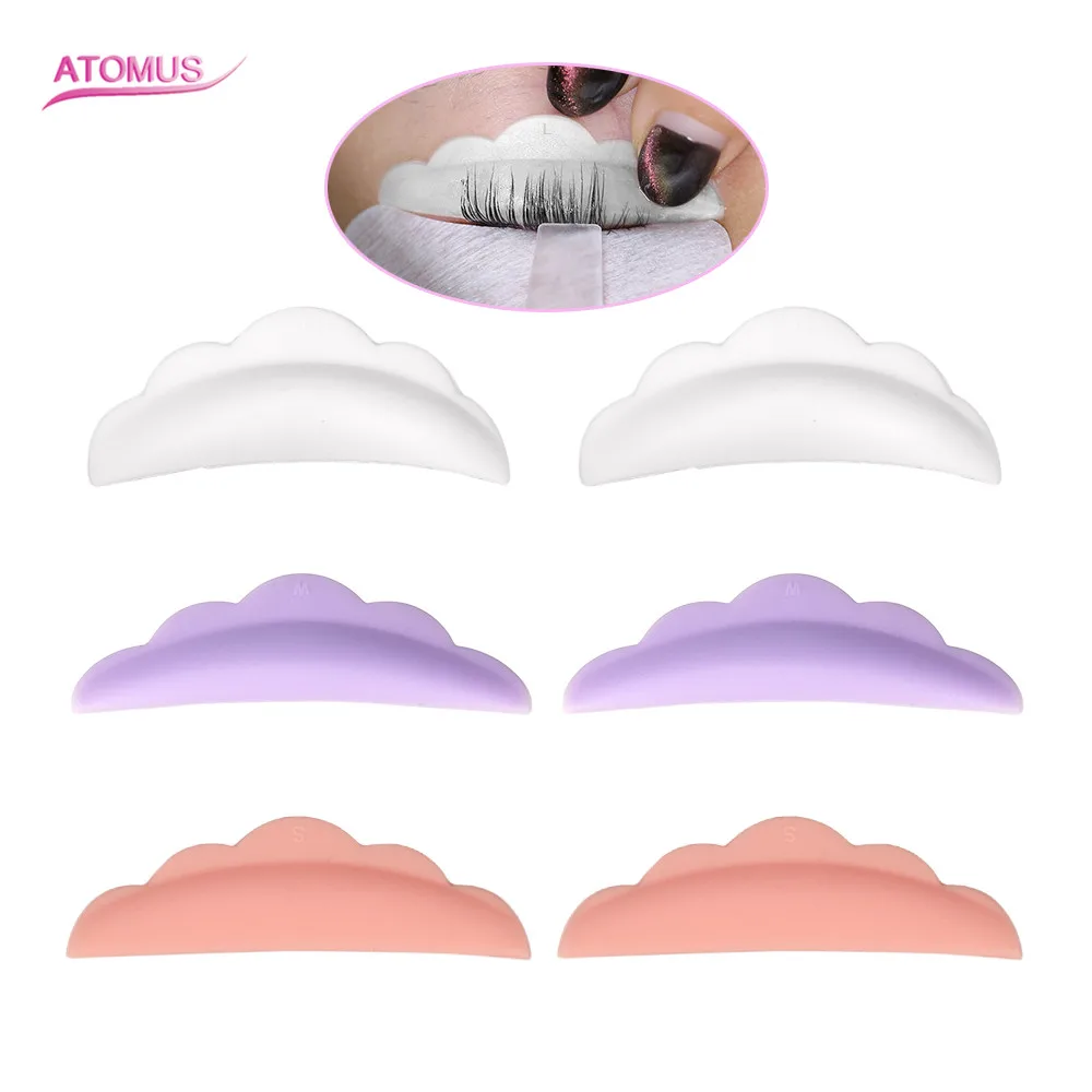 

3pairs 3D Eyelash Pads Gel Patch Lint Free Lash Extension Eye Tool Beauty Eye Paste Implant Eyelashes Spacer Smooth Collagen Gel