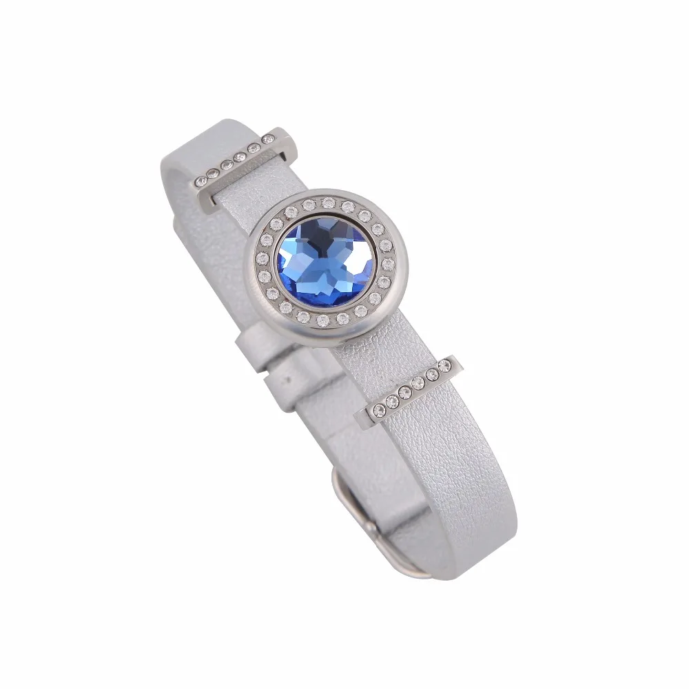 Keamsty DIY Champagne cristal 12mm intercambiable moneda para acero inoxidable magnético pulsera de cambio Keamsty DIY Champagne cristal 12mm intercambiable moneda para acero inoxidable magnético pulsera de cambio