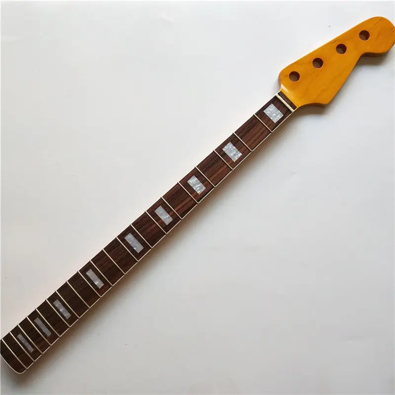 

1pcs Electric P Bass Guitar Neck yellow Replacement Maple Wood