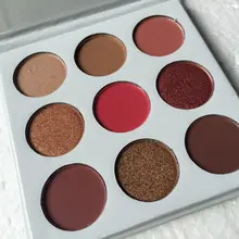 2017 NEW ARRIVAL BURGUNDY Eyeshadow PALETTE Kyshadow Kit 1 SET 9 Color iN 1 Eyeshadow Pallete