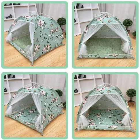 L Portable foldable pet tent playpen outdoor Indoor tent for cat small dog puppy tents cats toy house pet teepee foldable house