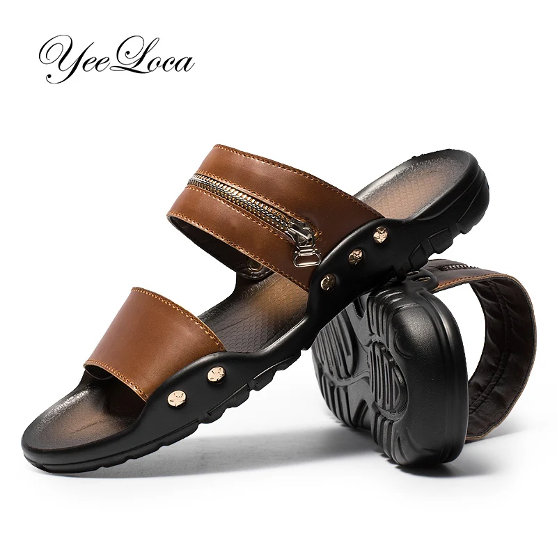 

Double Strap Hawaii Sandals Sandal for Men Teens Men Slippers Summer Flat 2019 Summer Man Shoes Breathable Beach Slippers Split