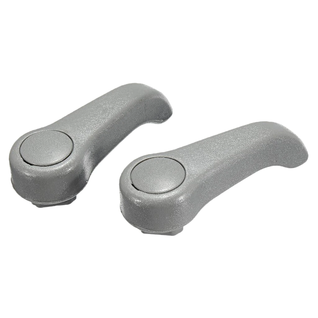 2 Pair New and Durable Replacement Part 3518 Seat Adjuster Lever Handle Adjust for    Clio MK2 Grey