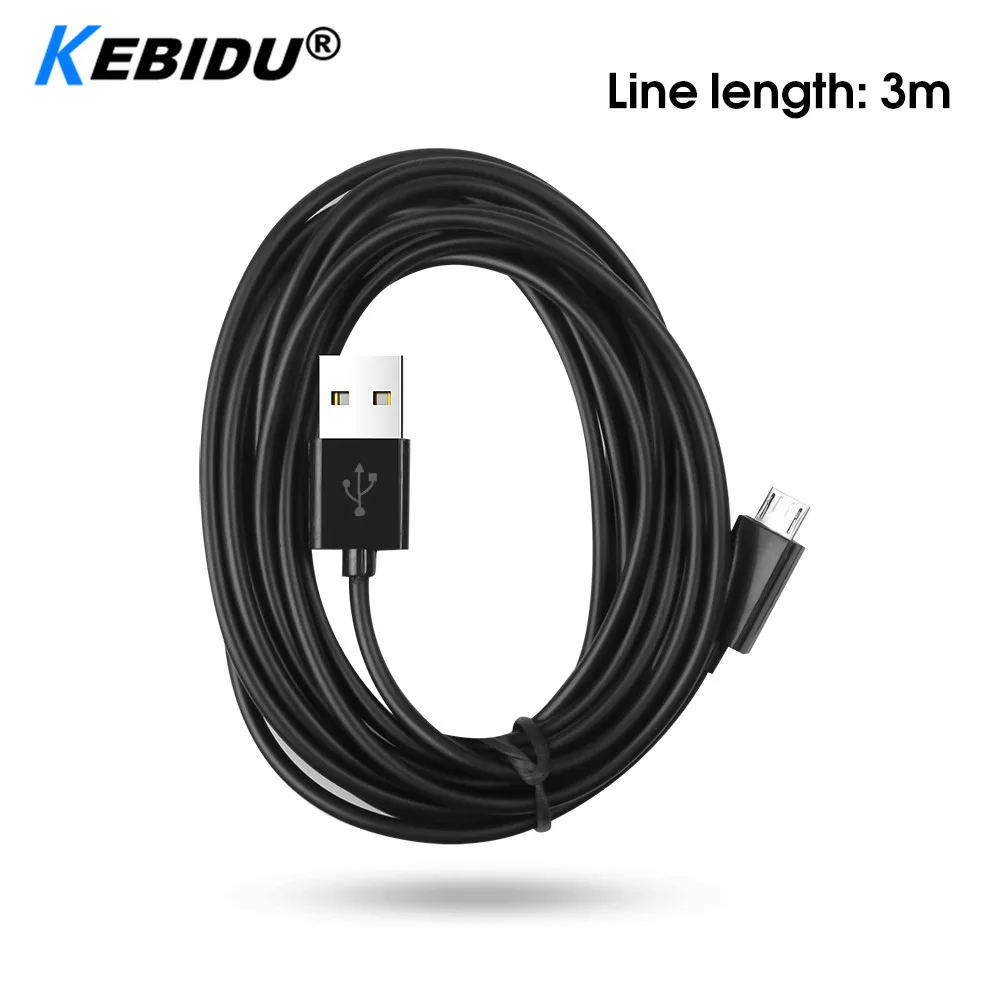USB Charger Cable 3M Extra Long Micro Play Charging Cord Line for Sony Playstation PS4 4 Xbox One black/white | Электроника
