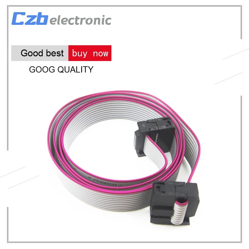 

65CM 10 Pin USB ASP ISP JTAG AVR wire 10P IDC Flat Ribbon DATA Cable 2.54mm