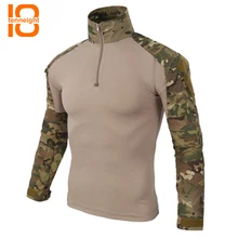 TENNEIGHT камуфляжная Футболка мужская военный тактический футболка с длинным рукавом Быстросохнущий дышащий солдаты Охота футболки