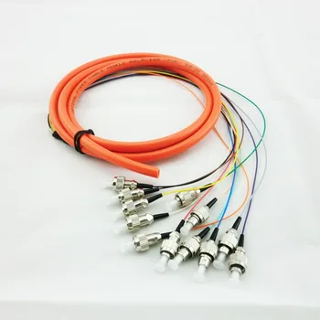 

5 Pieces 12 Cords 1.5 Meter FC UPC 62.5/125 OM1 /50/125 OM2 MM Multi Mode 1Gbps Bundles Fiber Pigtail
