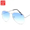 LeonLion 2022 Pilot Rainbow Sunglasses Women/Men Top Brand Designer Vintage Sun Glasses For Women Outdoor Driving Oculos De Sol ► Photo 2/6