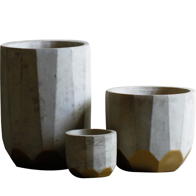 3 Cavity Silicone Pot Mold Clay Concrete Succulent Flower Cement Pot Cup MoubaSG 