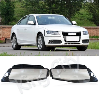 

CAPQX 2PCS For Audi A4L B8 2009-2012 Front Headlamp Headlight Lampcover Lampshade Waterproof Bright Lamp Shade Cover Shell Cap