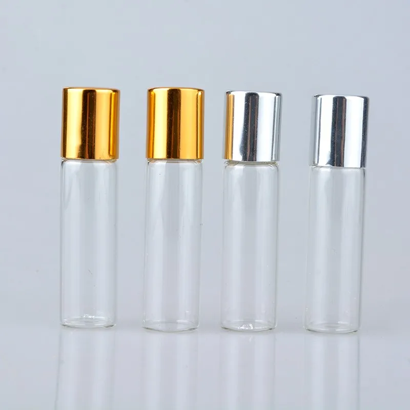 5ML Mini Travel Glass Roll on Bottles for Essential Oils Perfume