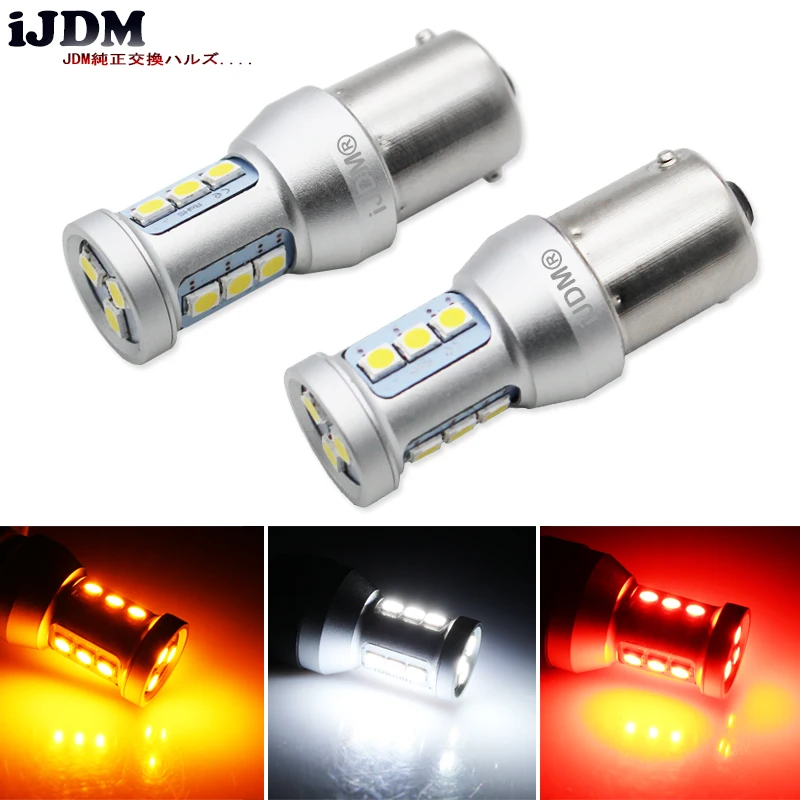 iJDM P21W LED 1156 BA15S 7506 LED Bulbs Car Lights 1200Lm Turn Signal