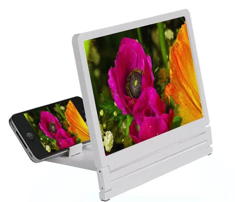 Portable Folding 3X Mobile Phone Screen Magnifier Lens HD Expander