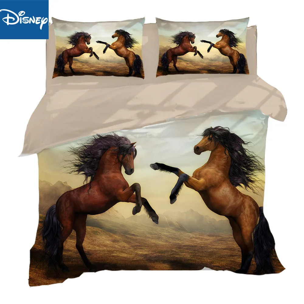 Full size 3D print animal bedding set quilt cover for teenagers queen bed spread bedclothes 3-4pcs children's bedroom decoration