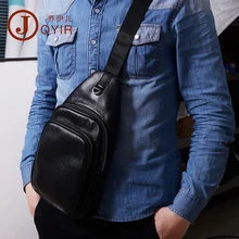 JOYIR Genuine Leather Mens Sling Bag Single Shoulder Bag Men Chest Pack Bag Messenger Crossbody Bag for Man Bolsas Masculina mens tactical shoulder bag backpack sling chest bag assault pack messenger bag