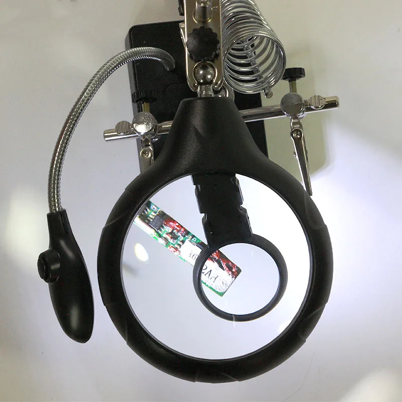 Настольная лупа 5 светодиодный 2 5x 7 5x|magnifying glass lamp|magnifier loupeilluminated magnifying |