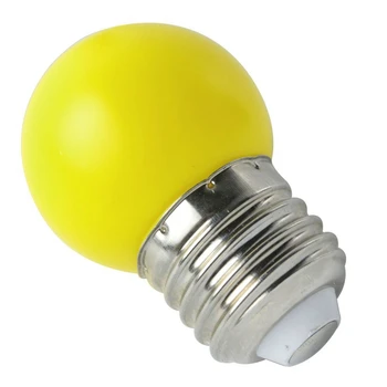 

E27 LED Light Warm Yellow Bulb Plastic Bulb (0.5W power, Yellow)